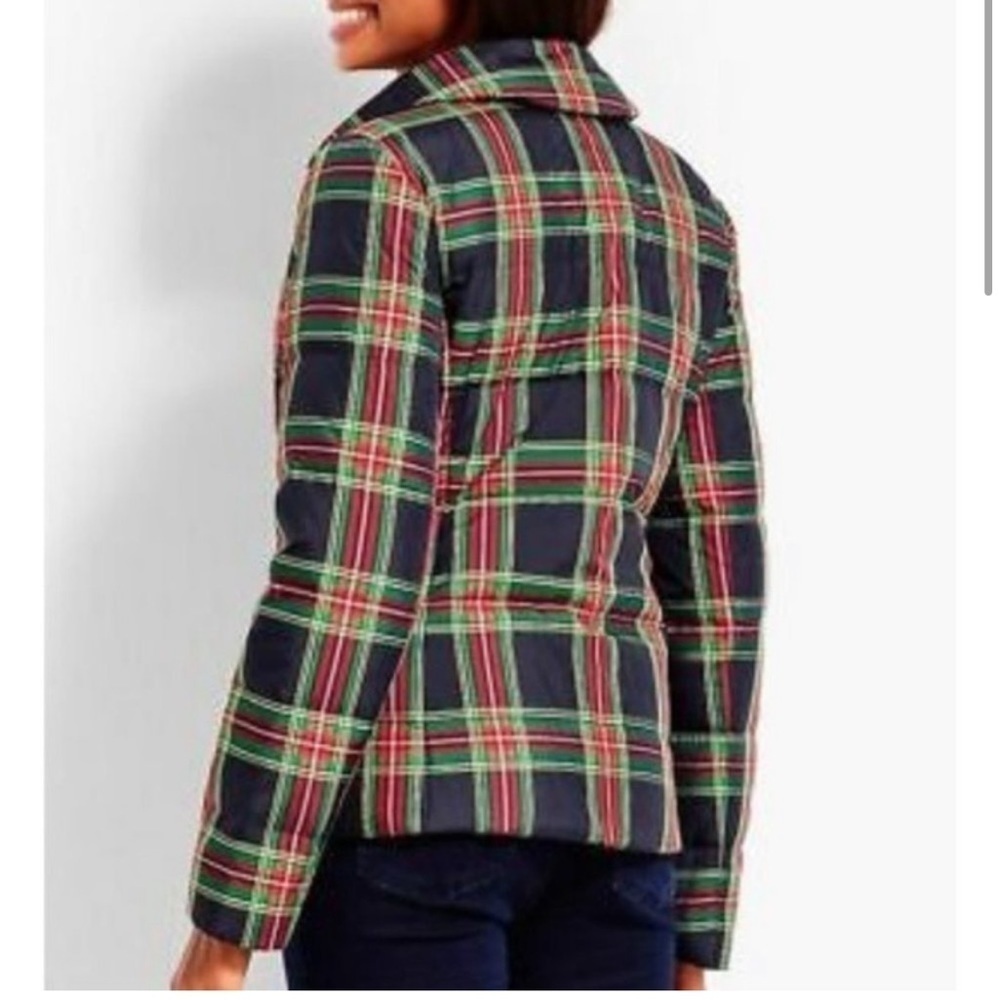 Talbots Plaid Ruffle Puff Jacket - image 3